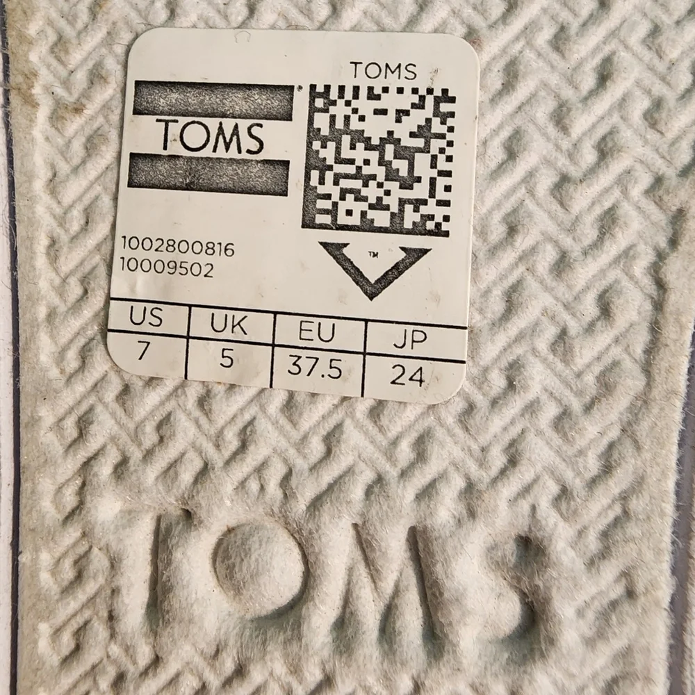 Toms NEW Classic Limited Edition Geometry Print Math Shoes Red Canvas sz 7‎